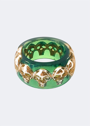 Green Skull Ring