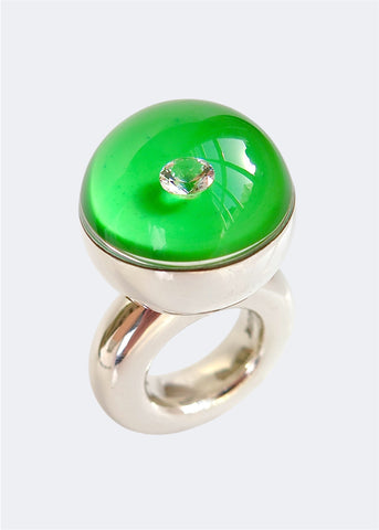 Sterling Silver Big Ball Ring