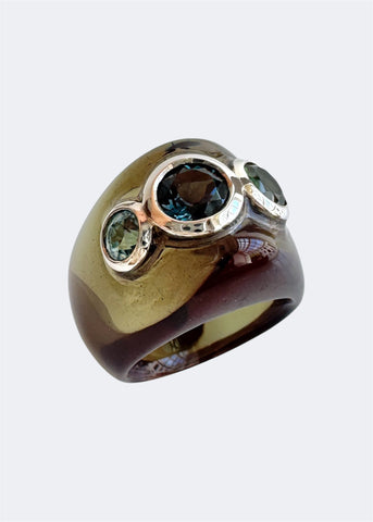 Smokey Trilogy Ring