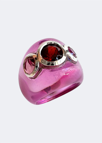 Purple Trilogy Ring