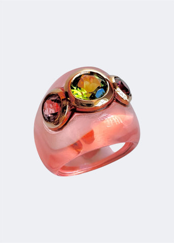 Pink Trilogy Ring
