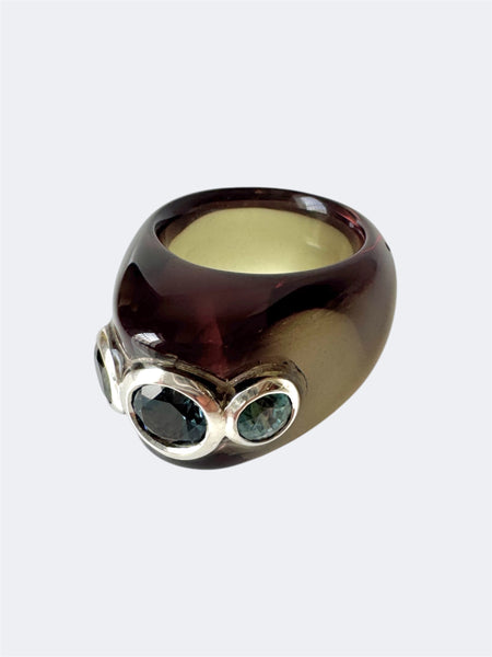 Smokey Trilogy Ring